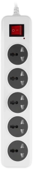 Сетевой фильтр Buro 500UNH-5-WG 5м (5 розеток) белый/серый (коробка) - купить недорого с доставкой в интернет-магазине