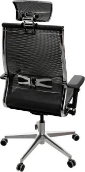 Кресло Метта Samurai S-3 черный сиденье черный сетка с подголов. крестов. металл хром - купить недорого с доставкой в интернет-магазине