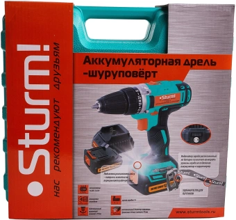 Шуруповерт Sturm! CD3614 аккум. патрон:быстрозажимной (кейс в комплекте) - купить недорого с доставкой в интернет-магазине