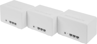 Бесшовный Mesh роутер Mercusys Halo H80X(3-pack) AX3000 10/100/1000BASE-TX белый (упак.:3шт) - купить недорого с доставкой в интернет-магазине