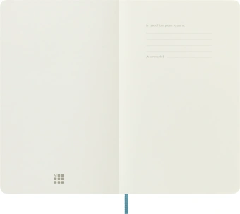 Блокнот Moleskine CLASSIC SOFT QP618B35 Large 130х210мм 192стр. нелинованный мягкая обложка голубой - купить недорого с доставкой в интернет-магазине