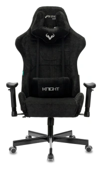 Кресло игровое Zombie VIKING KNIGHT Fabric черный Light-20 с подголов. крестов. металл - купить недорого с доставкой в интернет-магазине