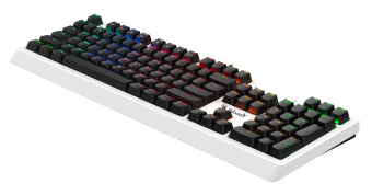Клавиатура A4Tech B810RC механическая белый/черный USB for gamer LED (B810RC ( WHITE )) кабель 1.8м - купить недорого с доставкой в интернет-магазине