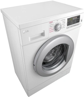 Стиральная машина LG F1296HDS1 класс: A загр.фронтальная макс.:7кг белый инвертор - купить недорого с доставкой в интернет-магазине