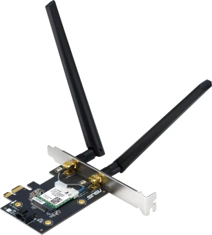 Сетевой адаптер Wi-Fi + Bluetooth Asus PCE-BE6500 BE6500 PCI Express (ант.внеш.съем) 2ант. - цена, купить или заказать с доставкой в интернет-магазине Сетевой адаптер Wi-Fi + Bluetooth Asus PCE-BE6500 BE6500 PCI Express (ант.внеш.съем) 2ант. - купить недорого с доставкой в интернет-магазине