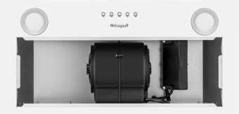 Вытяжка встраиваемая Weissgauff BOX 600 белый управление: кнопочное (1 мотор) - купить недорого с доставкой в интернет-магазине