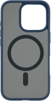 Чехол (клип-кейс) uBear для Apple iPhone 16 Pro Cloud with MagSafe синий (CS432DB63PMT-I24M) - купить недорого с доставкой в интернет-магазине