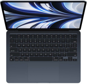 Ноутбук Apple MacBook Air A2681 M2 8 core 16Gb SSD256Gb/8 core GPU 13.6" IPS (2560x1664) Mac OS midnight WiFi BT Cam (Z160007NP) - купить недорого с доставкой в интернет-магазине