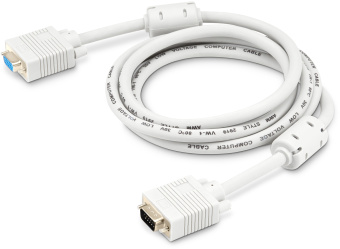 Кабель-удлинитель Buro CAB015S-06 VGA (m) VGA (f) 1.8м феррит.кольца серый - купить недорого с доставкой в интернет-магазине