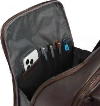 Рюкзак мужской Piquadro Black Square CA6503B3/TM темно-коричневый натур.кожа - купить недорого с доставкой в интернет-магазине