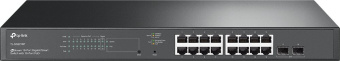 Коммутатор TP-Link SG2218P (L2) 16x1Гбит/с 2SFP 16PoE+ 150W управляемый - купить недорого с доставкой в интернет-магазине