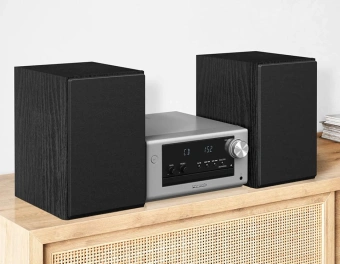 Микросистема Panasonic SC-PM700EE-S серебристый 80Вт CD CDRW FM USB BT - купить недорого с доставкой в интернет-магазине