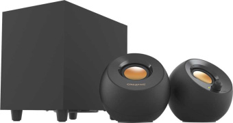Колонки Creative Pebble PLUS 2.1 черный 8Вт - купить недорого с доставкой в интернет-магазине