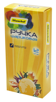 Ручка шариков. Silwerhof Солнечная коллекция Pretty ассорти d=0.7мм син. черн. сменный стержень линия 0.5мм обрез.корпус - купить недорого с доставкой в интернет-магазине