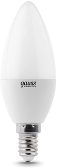 Лампа светодиодная Gauss Elementary 10Вт цок.:E14 свеча 220B св.свеч.бел.теп. C37 (упак.:10шт) (33110) - купить недорого с доставкой в интернет-магазине