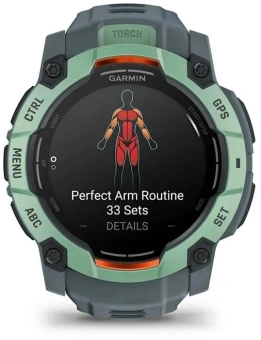 Смарт-часы Garmin Instinct 3 1.4" AMOLED корп.серый рем.серый (010-03020-01) - купить недорого с доставкой в интернет-магазине
