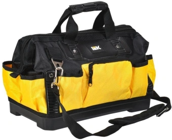 Сумка для инструментов IEK BG-02 желтый/черный (A2L5-BG12-02-K02) - купить недорого с доставкой в интернет-магазине