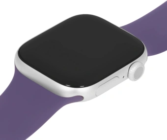 Смарт-часы Apple Watch Series 11 A3331 42мм OLED корп.серебристый Sport Band рем.фиолетовый разм.брасл.:S/M (MEU64LW/A) - купить недорого с доставкой в интернет-магазине