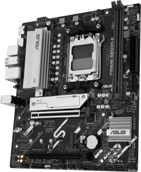 Материнская плата Asus PRIME B850M-K SocketAM5 AMD B850 2xDDR5 mATX AC`97 8ch(7.1) 2.5Gg RAID+HDMI+DP - купить недорого с доставкой в интернет-магазине