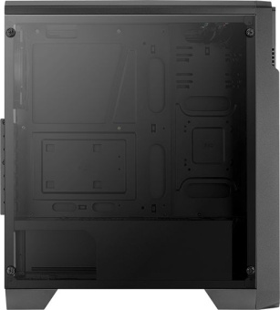 Корпус Aerocool Ore Saturn FRGB-G-BK-v1 черный без БП ATX 3x120mm 2xUSB2.0 1xUSB3.0 audio CardReader bott PSU - купить недорого с доставкой в интернет-магазине
