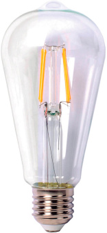 Лампа филам. Thomson Filament TH-B2341 7Вт цок.:E27 эдисон 220B 6500K св.свеч.бел.хол. ST64 (упак.:1шт) - купить недорого с доставкой в интернет-магазине