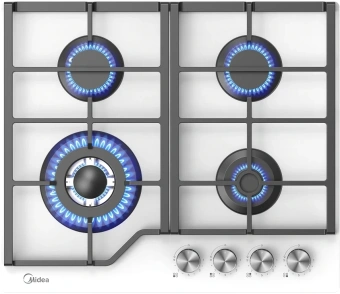 Газовая варочная поверхность Midea MG693TGW белый  (арт.2120106 - купить недорого с доставкой в интернет-магазине