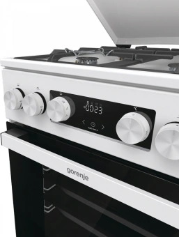 Плита Комбинированная Gorenje GK5C42WF-B белый (металлическая крышка) реш.чугун - купить недорого с доставкой в интернет-магазине