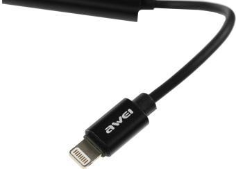 Переходник аудио Premier AWEI lightning/Jack 3.5 (f) 0.1м. черный (CL-121) - купить недорого с доставкой в интернет-магазине