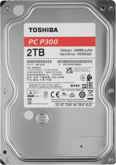 Жесткий диск Toshiba SATA-III 2TB HDWD320UZSVA Desktop P300 4KN (7200rpm) 256Mb 3.5" - купить недорого с доставкой в интернет-магазине