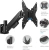 Кронштейн для телевизора Kromax ORION-11 черный 13"-48" макс.20кг настенный поворот и наклон - купить недорого с доставкой в интернет-магазине