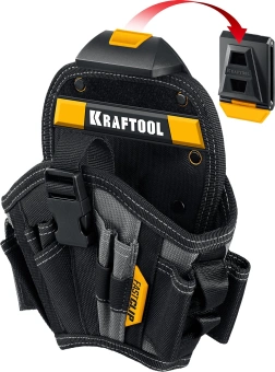 Сумка для инструментов Kraftool KH-17 17карм. черный/желтый (38768) - купить недорого с доставкой в интернет-магазине
