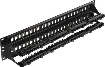 Патч-панель наборная Lanmaster LAN-PPN48OK-UTP 19" 2U 48x UTP - купить недорого с доставкой в интернет-магазине