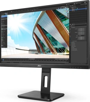 Монитор AOC 27" Professional 27P2Q черный IPS LED 16:9 DVI HDMI M/M матовая HAS Piv 250cd 178гр/178гр 1920x1080 75Hz VGA DP FHD USB 5.49кг - купить недорого с доставкой в интернет-магазине