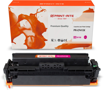 Картридж лазерный Print-Rite TFHAXJMPU1J PR-CF413X CF413X пурпурный (5000стр.) для HP LJ M452DW/DN/NW M477FDW/M477FDN/M477FNW - купить недорого с доставкой в интернет-магазине