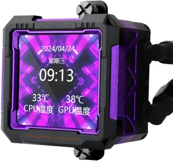 Система водяного охлаждения Thermalright Frozen Warframe Pro 360 ARGB Soc-AM5/AM4/1200/1700/1851 черный 4-pin 29.8dB Al LCD Ret (F-WFRAME-PRO-360-BL-ARGB) - купить недорого с доставкой в интернет-магазине