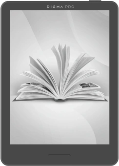 Электронная книга Digma pro Moon 6 6" E-Ink Carta 758x1024 1.8Ghz 1Gb/32Gb/SD/microSDHC/подсветка дисплея темно-серый - купить недорого с доставкой в интернет-магазине