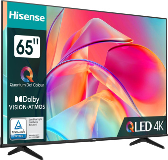 Телевизор QLED Hisense 65" 65E7KQ черный 4K Ultra HD 60Hz DVB-T DVB-T2 DVB-C DVB-S DVB-S2 USB 2.0 - 2шт. WiFi Smart TV - купить недорого с доставкой в интернет-магазине