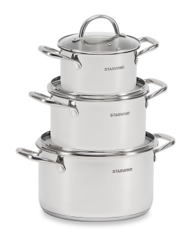 Набор кастрюль Starwind Chef Family 6 предметов (SW-CH1006) - купить недорого с доставкой в интернет-магазине
