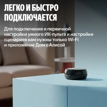 Умный пульт Yandex YNDX-00572 р.д.20м черный - купить недорого с доставкой в интернет-магазине