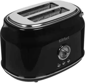 Тостер Kitfort KT-2038-1 685Вт черный - купить недорого с доставкой в интернет-магазине