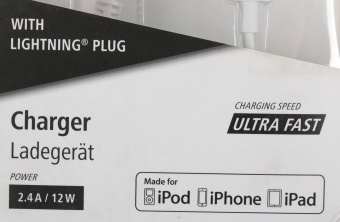 Сетевое зар./устр. Hama H-178342 12W 2.4A для Apple белый (00178342) - купить недорого с доставкой в интернет-магазине