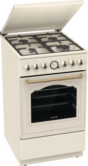 Плита Комбинированная Gorenje GKS5B70CLI бежевый (металлическая крышка) реш.чугун - купить недорого с доставкой в интернет-магазине