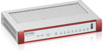Межсетевой экран Zyxel USG Flex 100H (USGFLEX100H-EUCI02F) 10/100/1000BASE-TX компл.:набор подписок на 1 год AS/AV/CF/IDP красный - купить недорого с доставкой в интернет-магазине