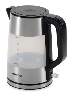 Чайник электрический Hyundai HYK-P4026 1.9л. 2200Вт черный корпус: пластик - купить недорого с доставкой в интернет-магазине
