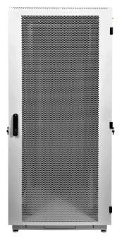 Шкаф серверный ЦМО (ШТК-М-42.8.10-4ААА) напольный 42U 800x1000мм пер.дв.перфор. задн.дв.перфор. 2 бок.пан. направл.под закл.гайки 550кг серый 855мм 134.3кг 180град. 2030мм IP20 - купить недорого с доставкой в интернет-магазине
