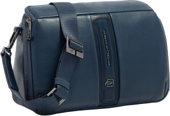 Сумка кросс-боди мужская Piquadro Victor CA7175W143/BLU синяя натур.кожа - купить недорого с доставкой в интернет-магазине
