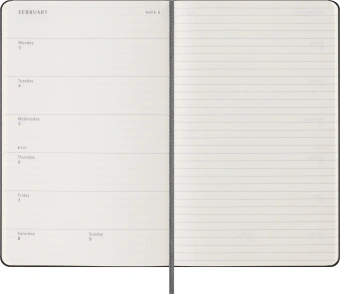 Еженедельник Moleskine ACADEMIC WKNT Large 130х210мм датир.18мес 208стр. черный - купить недорого с доставкой в интернет-магазине