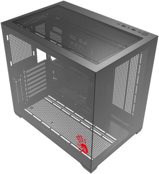 Корпус Bloody CC-122 черный без БП ATX 10x120mm 1xUSB2.0 1xUSB3.0 audio - купить недорого с доставкой в интернет-магазине