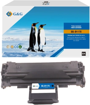 Картридж лазерный G&G GG-D117S MLT-D117S черный (2500стр.) для Samsung SCX-4650f/SCX-4650n/SCX-4655f/SCX-4650fn/SCX-4650/SCX-4652F - купить недорого с доставкой в интернет-магазине