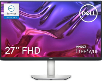 Монитор Dell 27" S2723HC серебристый/черный IPS LED 16:9 HDMI M/M матовая HAS Piv 300cd 178гр/178гр 1920x1080 75Hz FreeSync FHD USB - купить недорого с доставкой в интернет-магазине